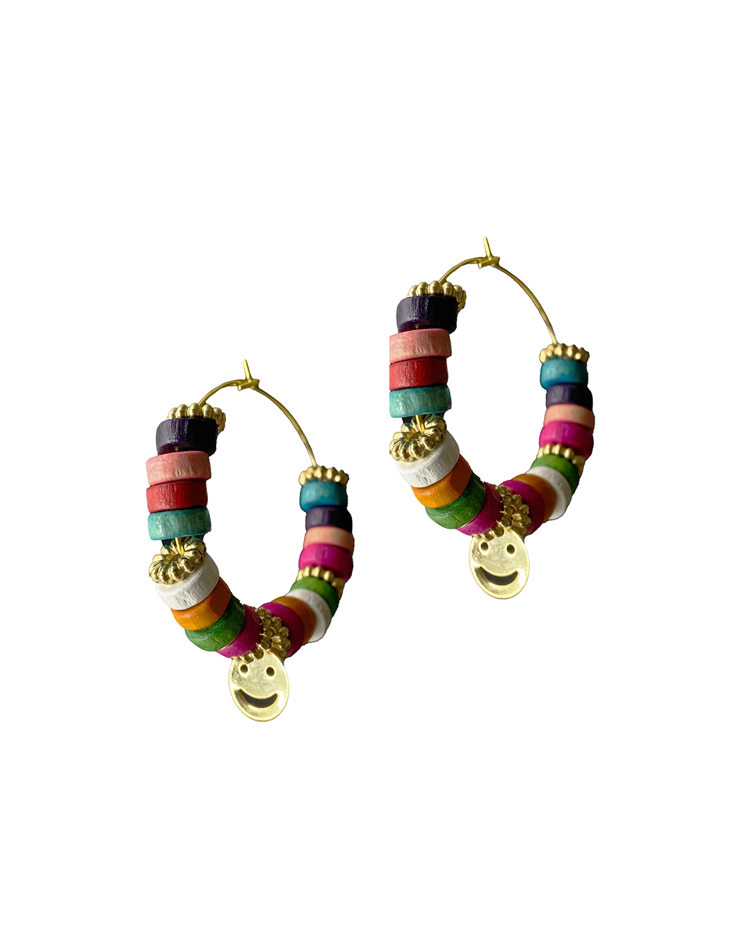 Colored Hoops Earrings