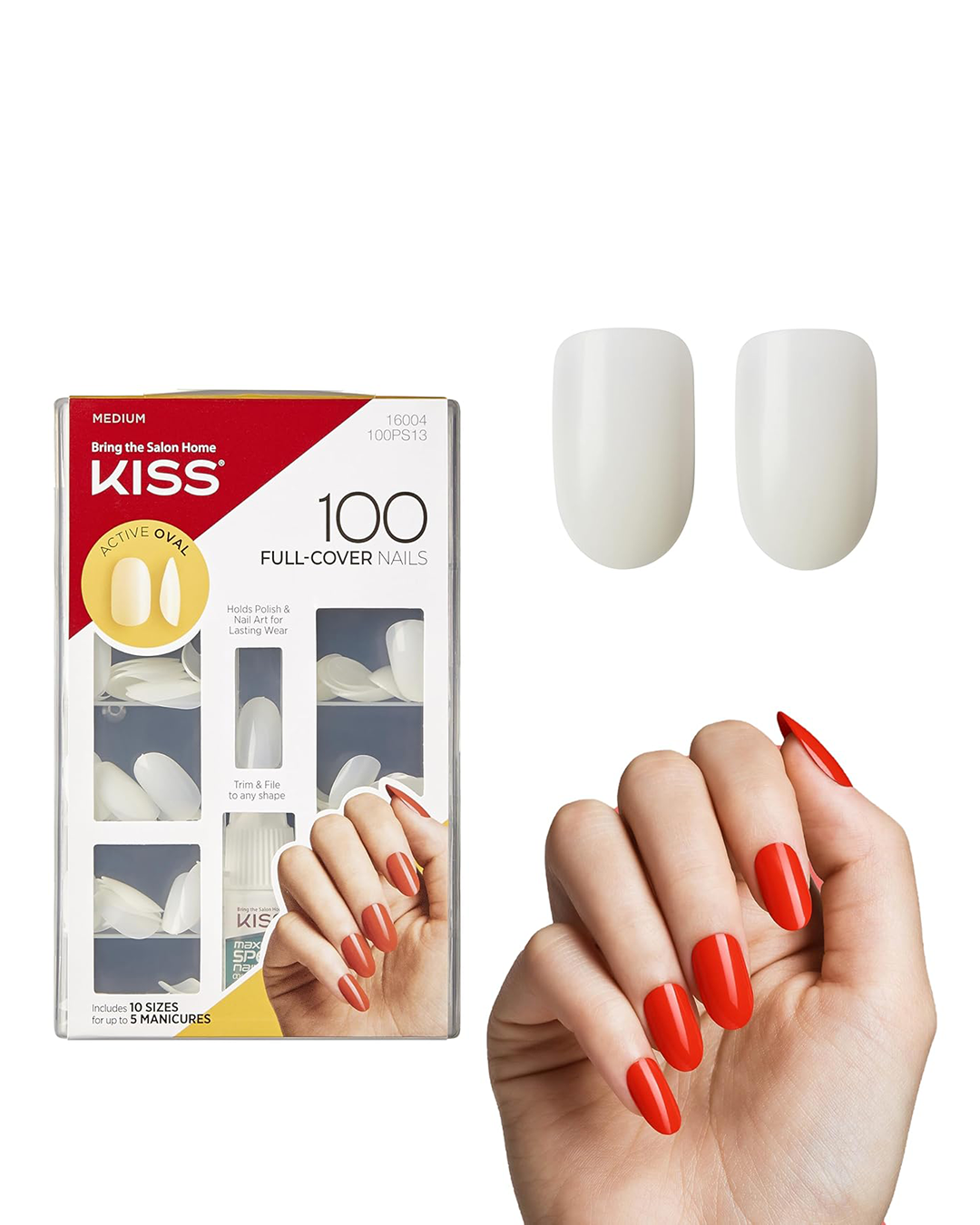 Kiss 100Pcs Full-Cover Nails (100PS13)