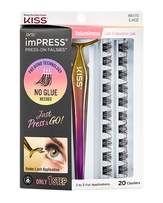 ImPress Press On Falsies Eyelash 20 Clusters - Voluminous (By Kiss)