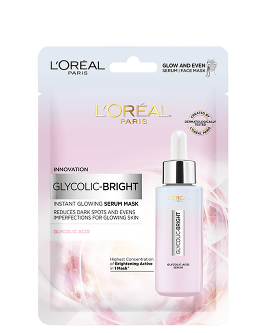 Loreal Paris Glycolic-Bright Instant Glowing Serum Mask