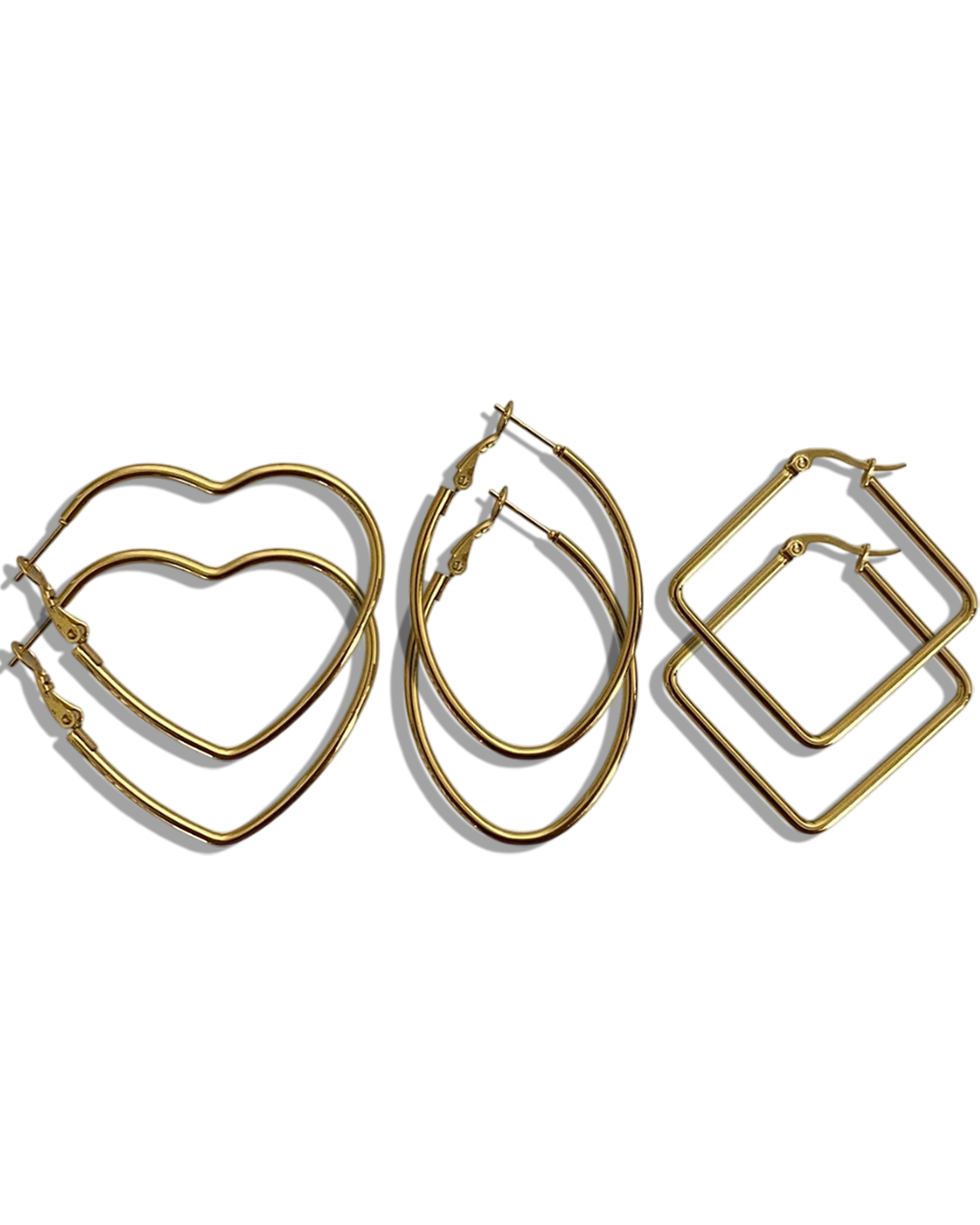 Hoops Earrings Set