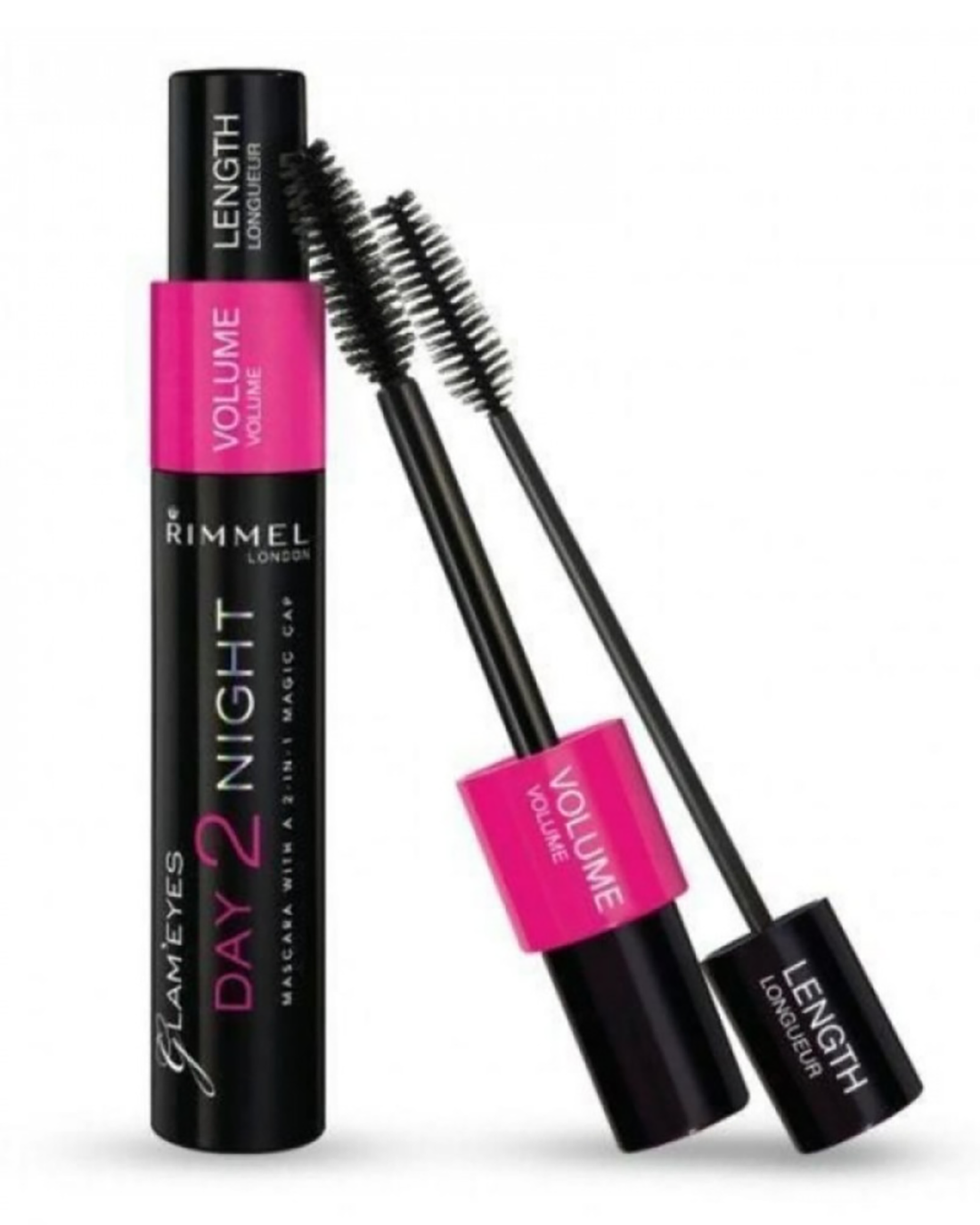 Rimmel London Glam Eyes Day 2 Night Mascara With 2 In 1 Magic Cap