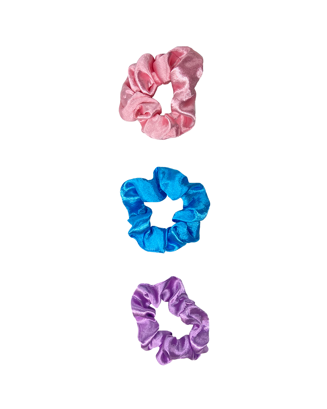 Shiny Satin Scrunchies Hair Ties