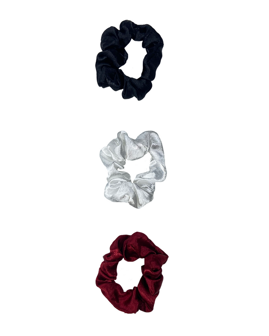 Shiny Satin Scrunchies Hair Ties
