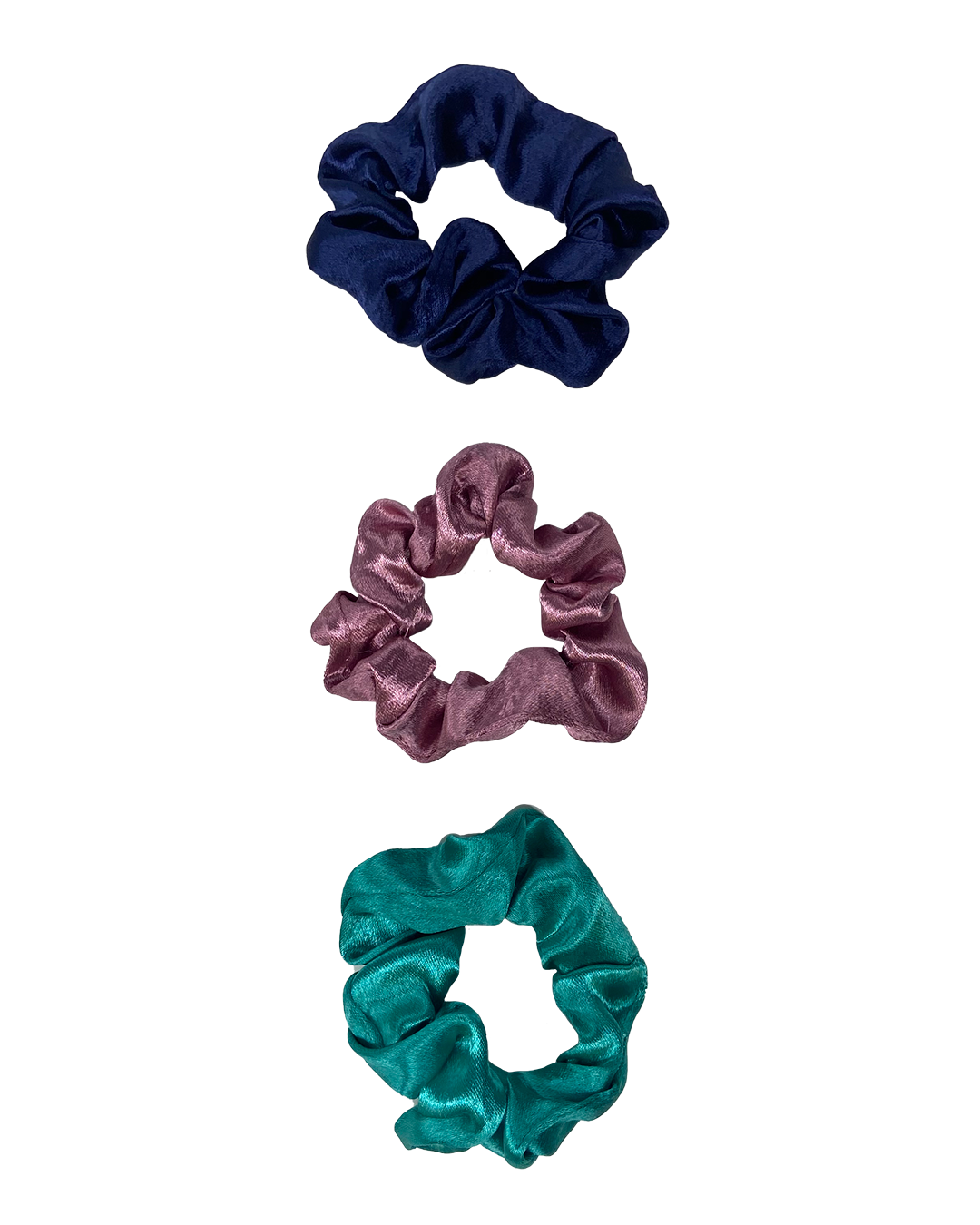 Shiny Satin Scrunchies Hair Ties