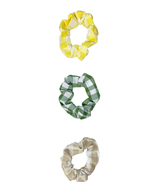 Plaided Scrunchies Hair Ties