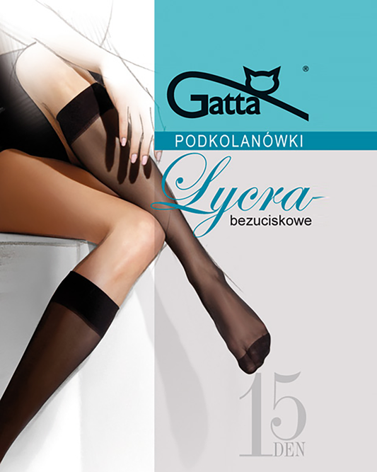 Gatta Ladies Knee High Lycra 15 Den 2 Pairs