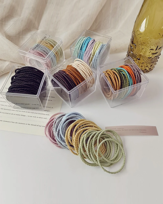 Hair Ties 50 Pcs (Twisted)