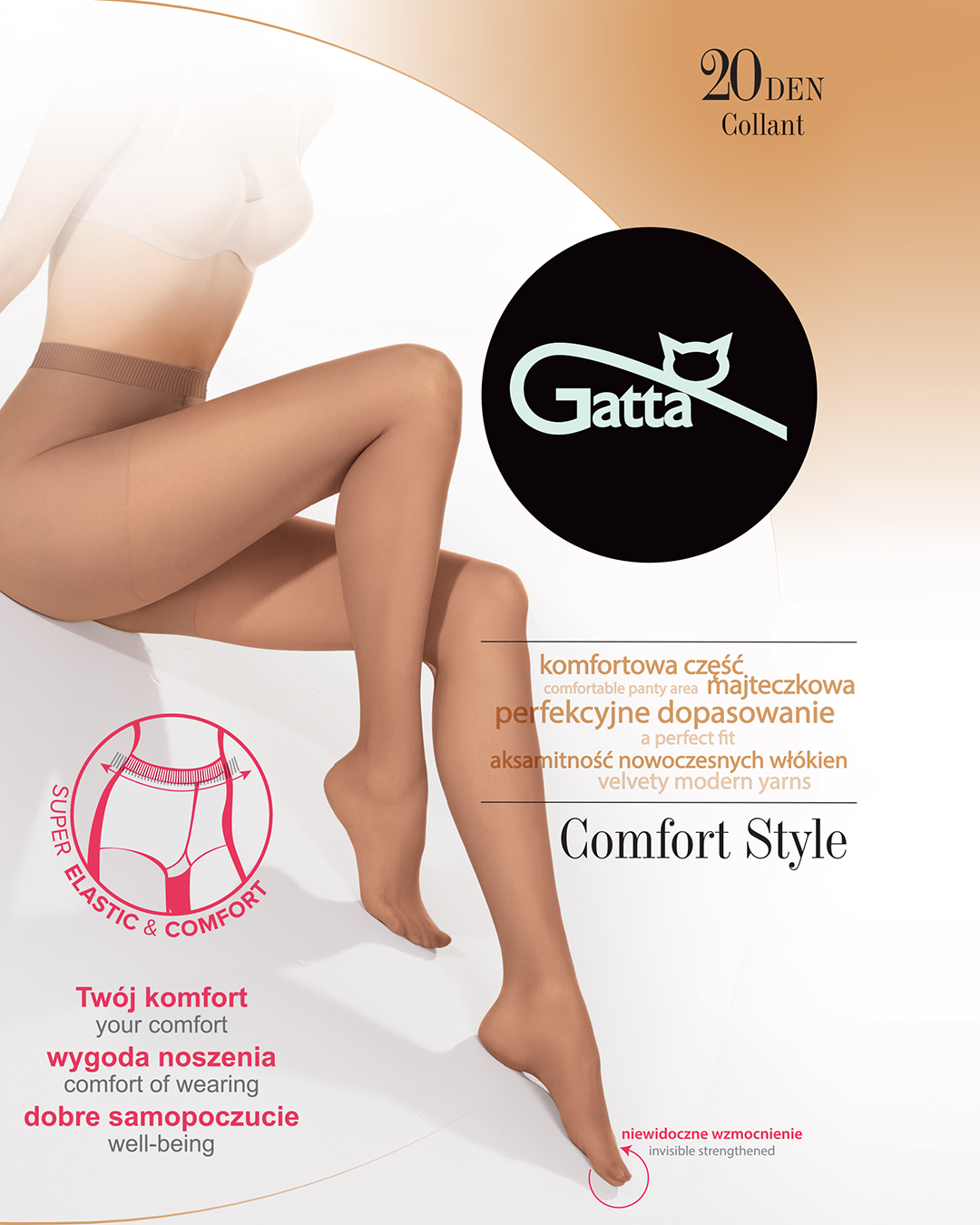 Gatta Ladies Tight Comfort Style 20 Den