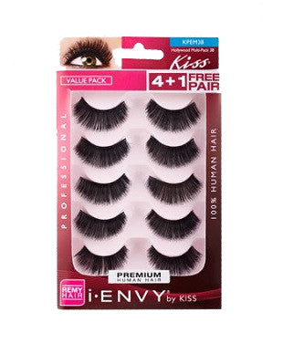 Kiss 4+1 Free pair Lashes - Hollywood 03 ( KPEM38)
