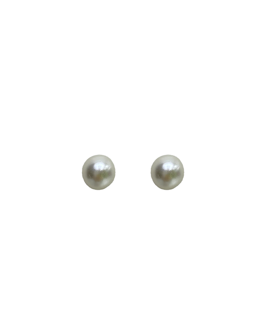 Medium Pearl Stud Earrings