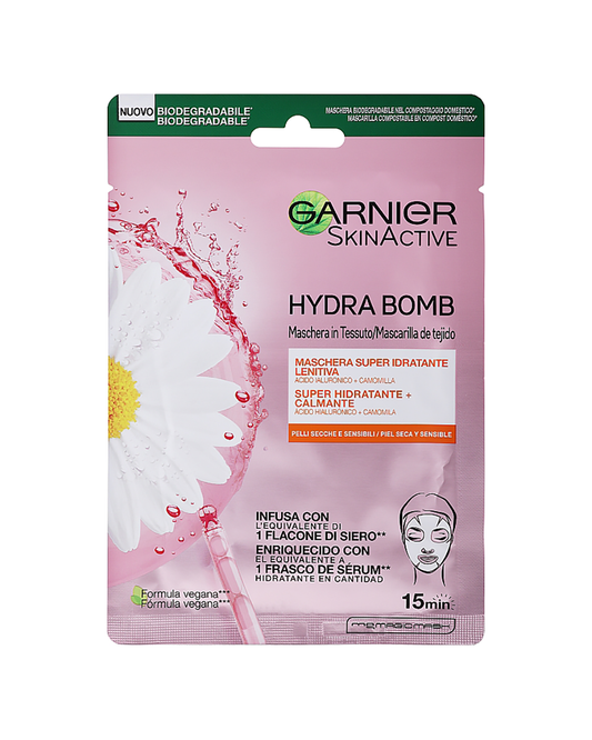 Garnier Skin Active Hydra Bomb Hyaluronic Acid Chamomile Soothing Sheet Mask