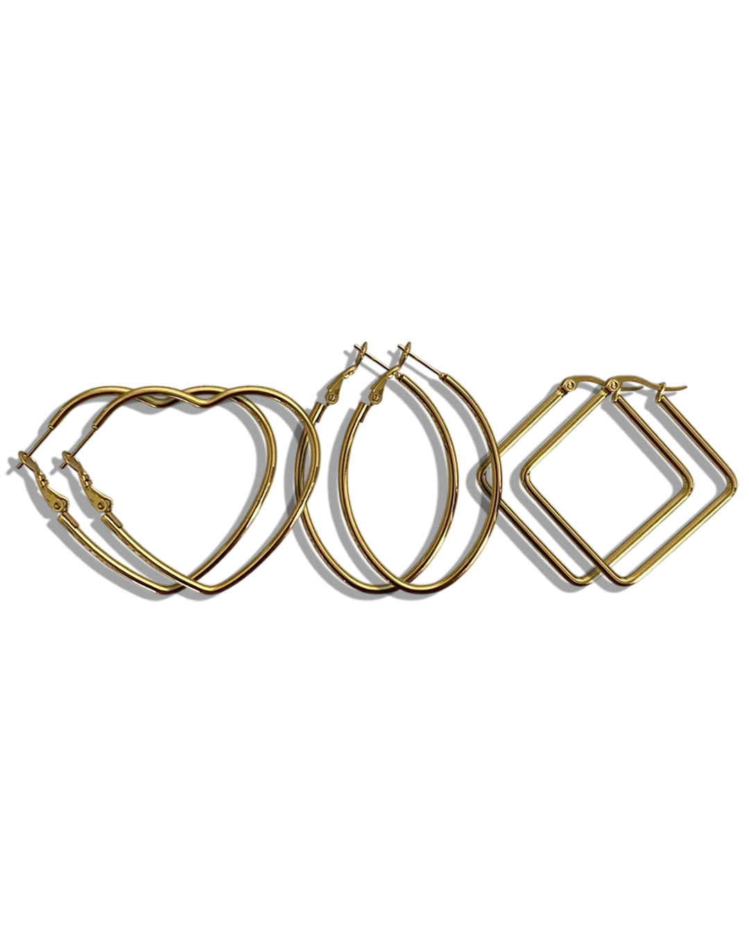 Hoops Earrings Set