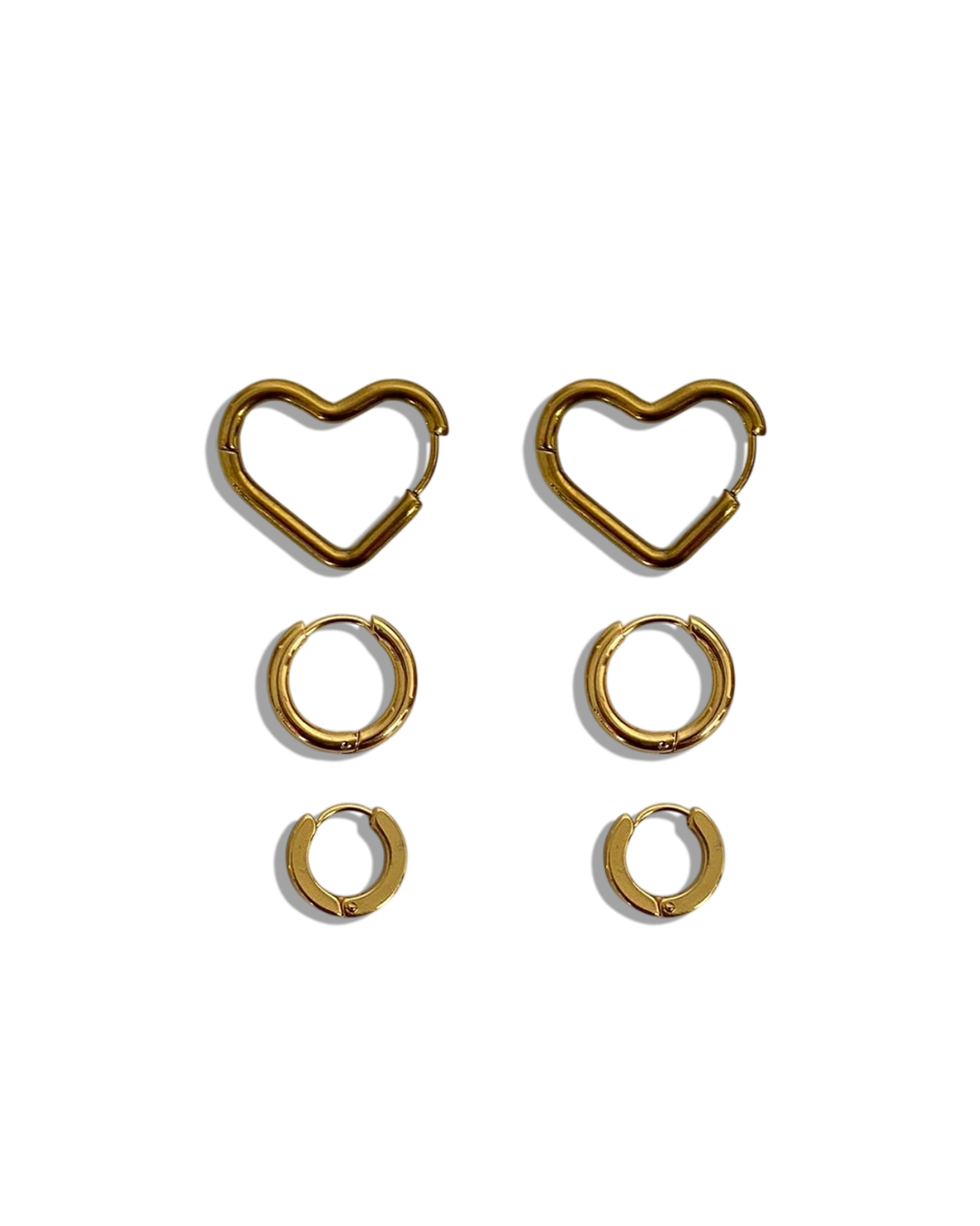 Hoops Earrings Set