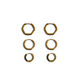 Hoops Earrings Set
