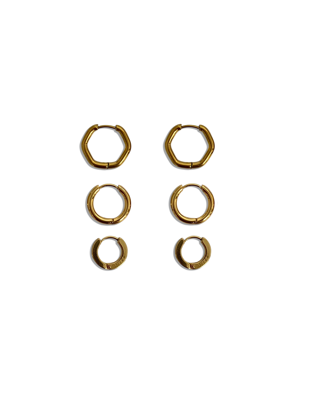 Hoops Earrings Set