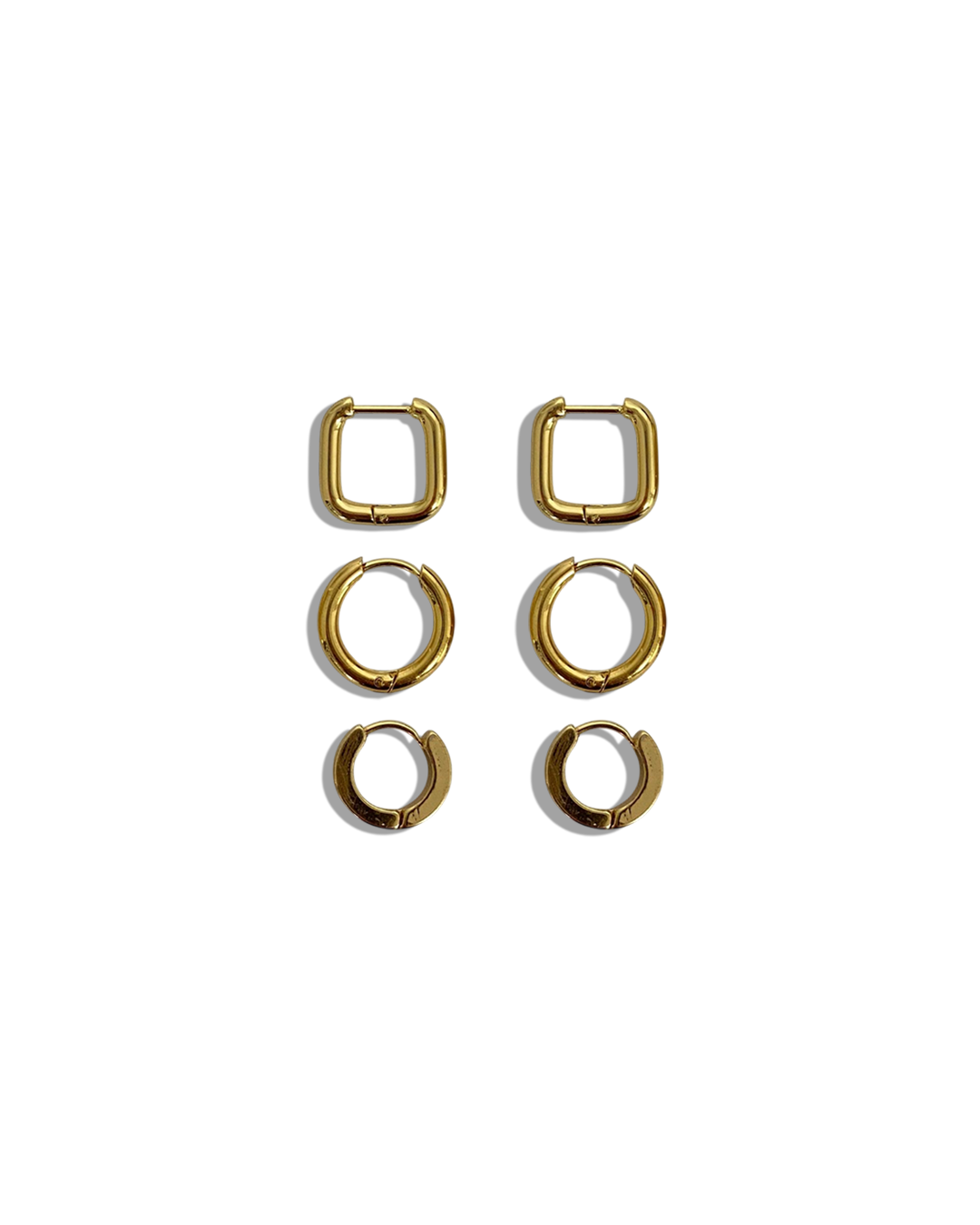Hoops Earrings Set