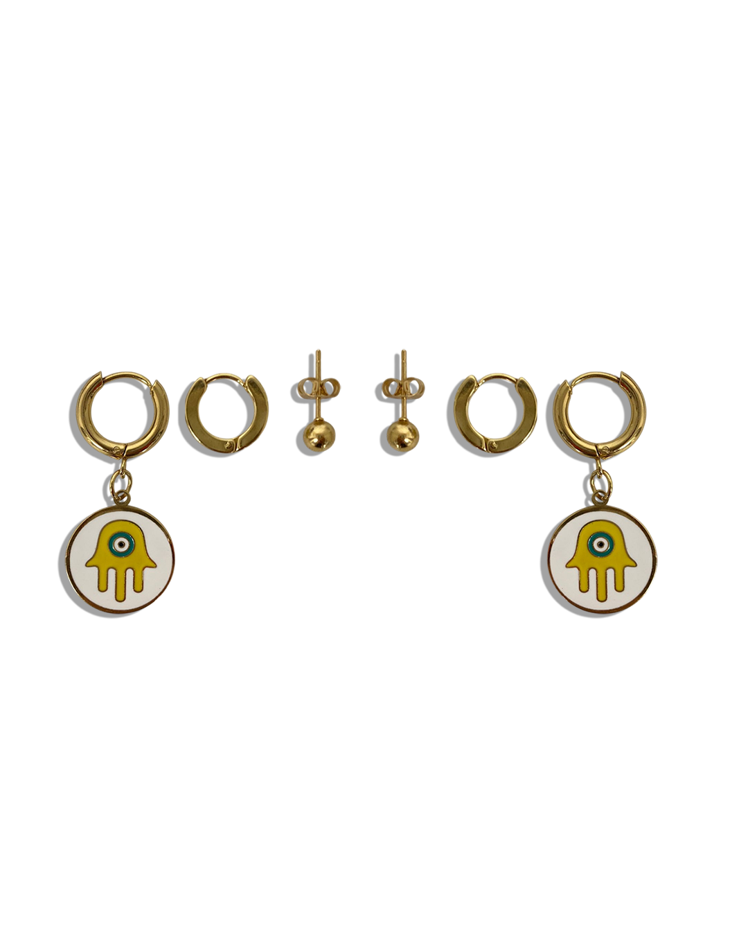Hoops Earrings Set