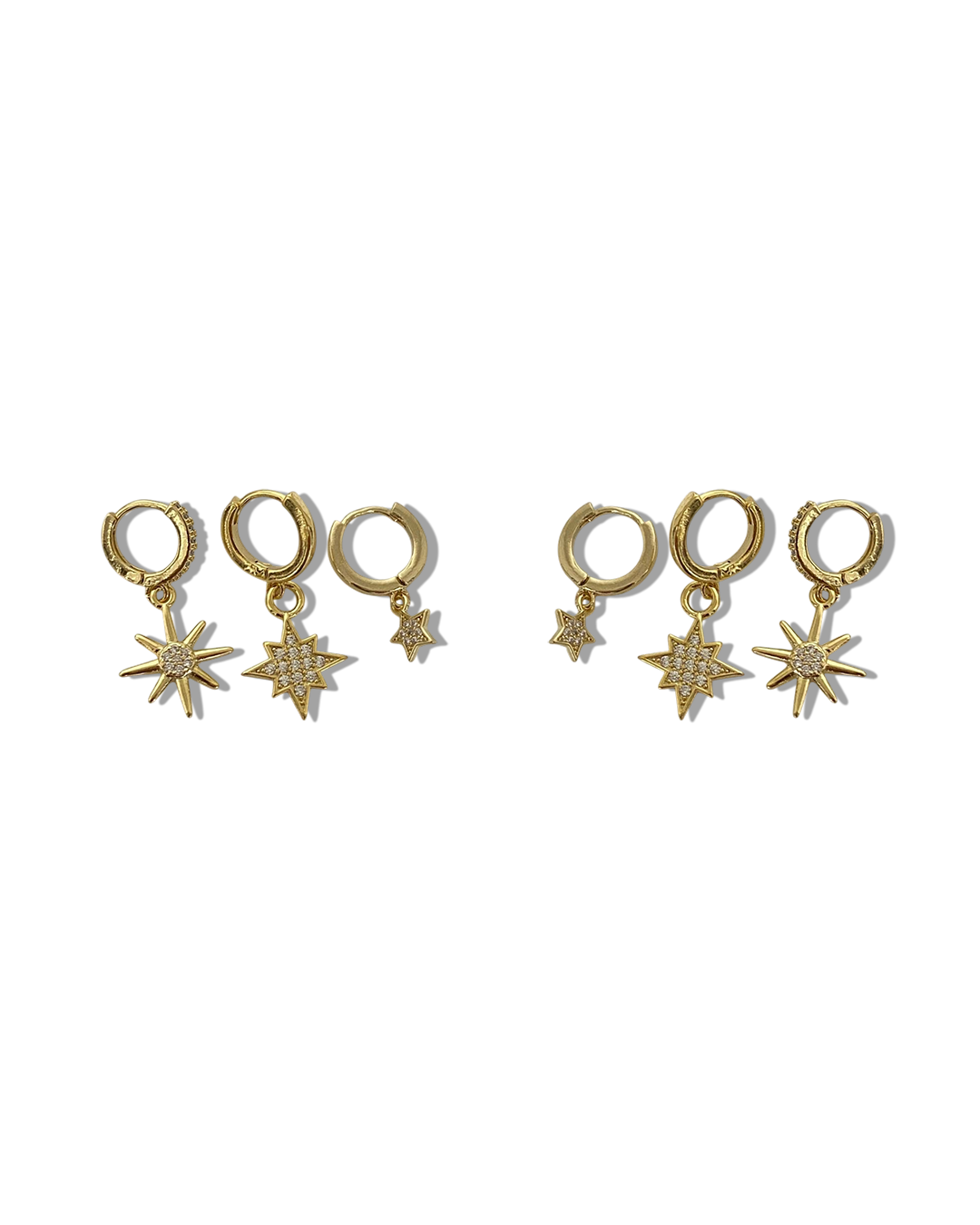 Hoops Earrings Set