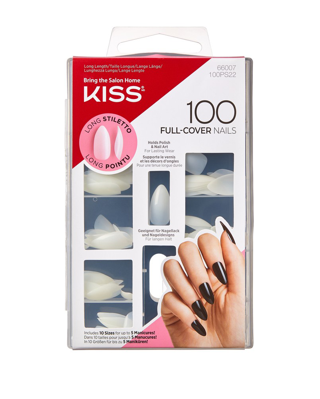 Kiss 100 Pcs Full Cover Nails (100PS22)