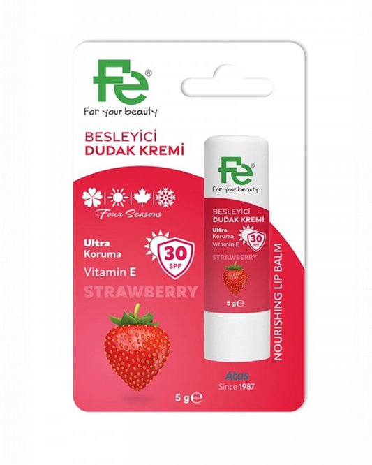 Fe For You with Vitamin E Strawberry Lip Balm