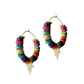 Colored Hoops Earrings