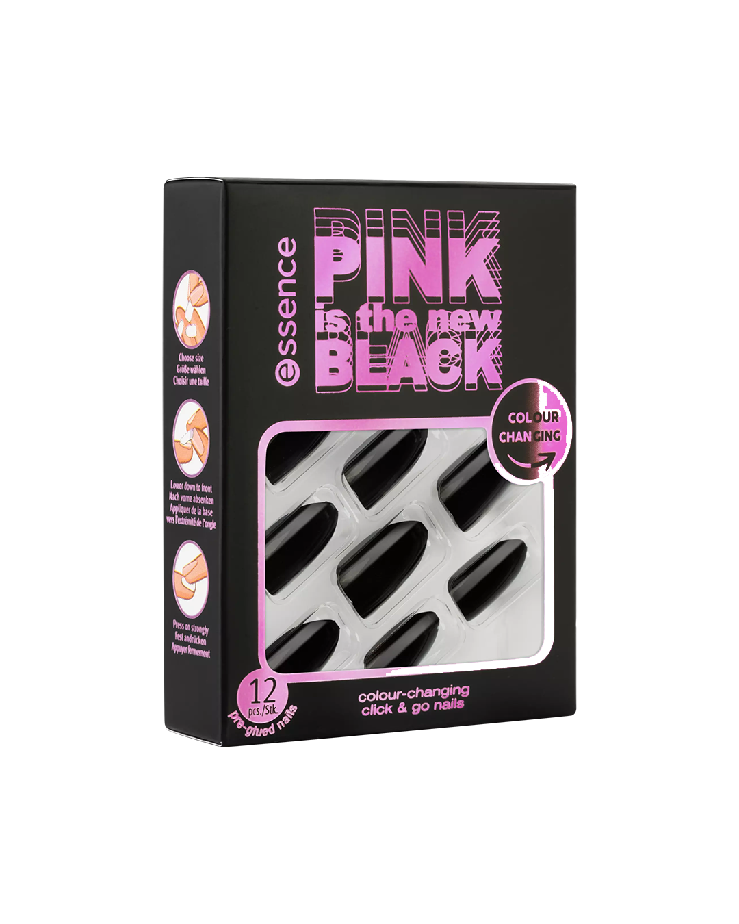 Pink Is The New Black Colour-Changing Click & Go Nails