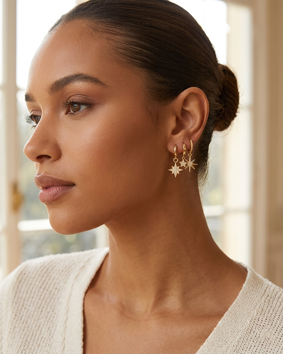 Hoops Earrings Set