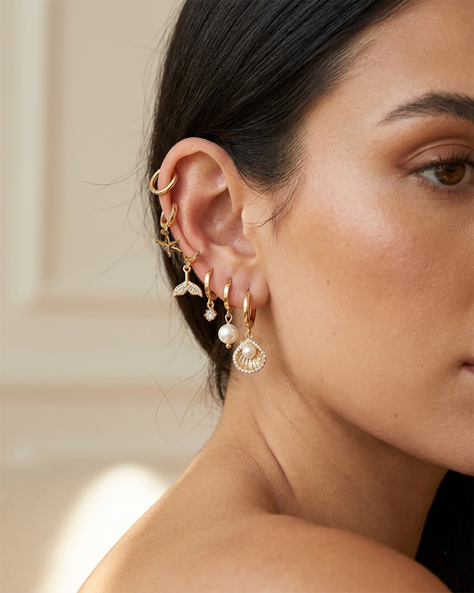 Hoops Earrings Set