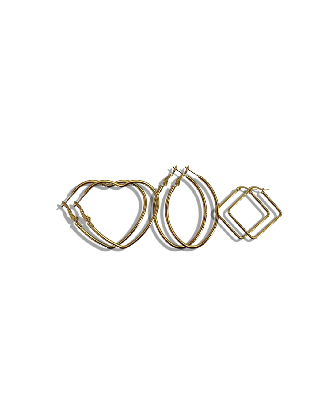 Hoops Earrings Set