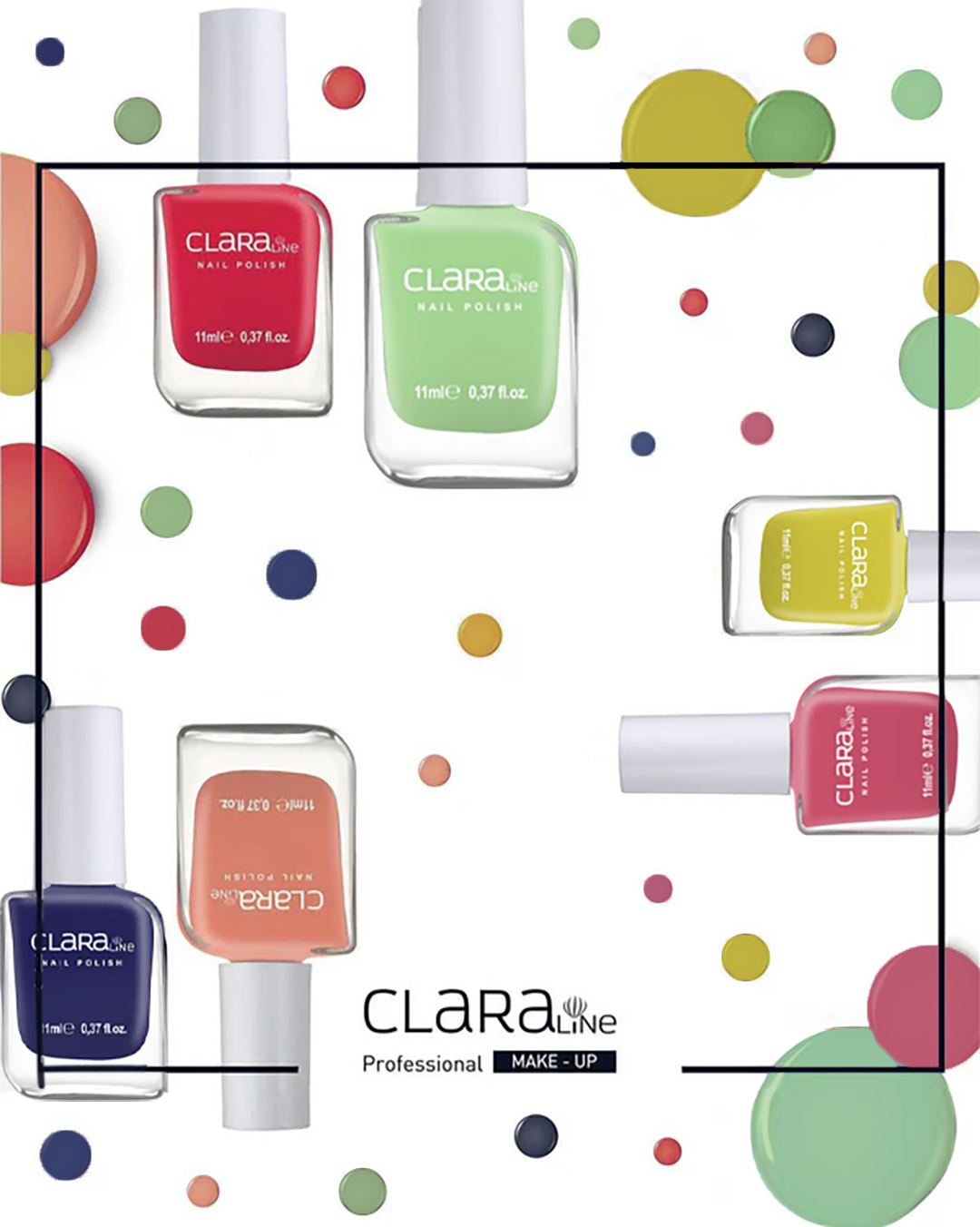 Clara Line Nail Polish Neon