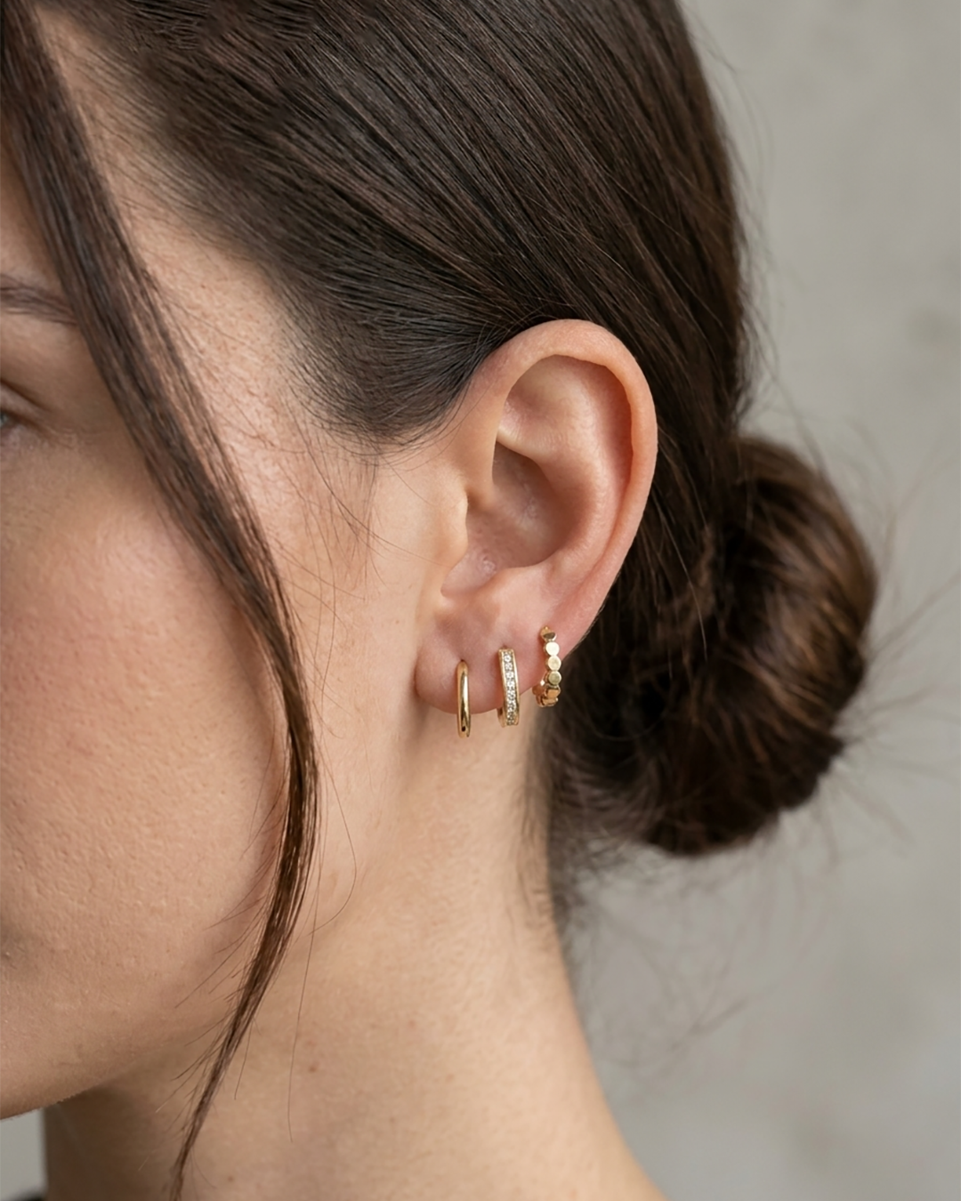 Hoops Earrings Set