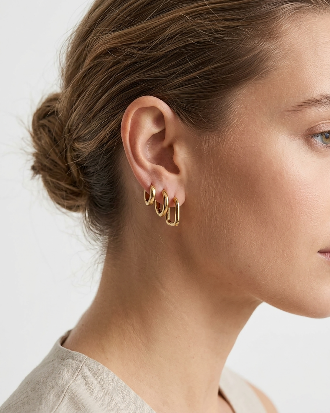 Hoops Earrings Set