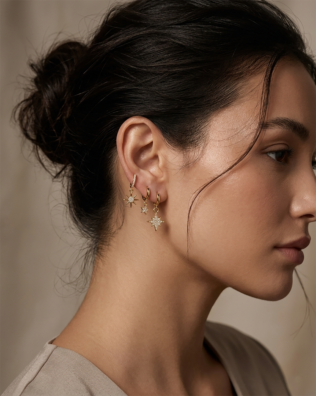 Hoops Earrings Set