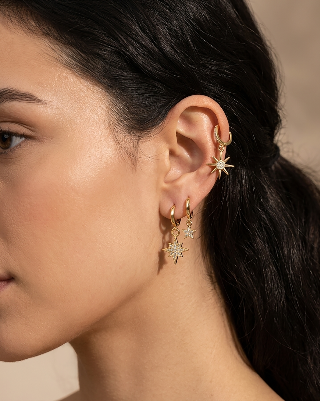 Hoops Earrings Set