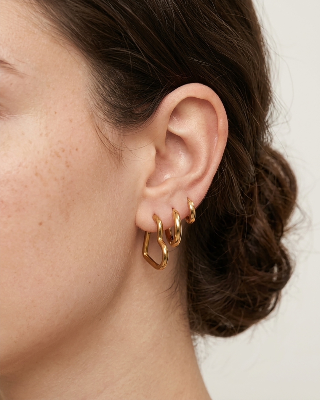 Hoops Earrings Set