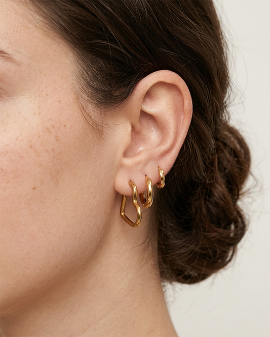 Hoops Earrings Set