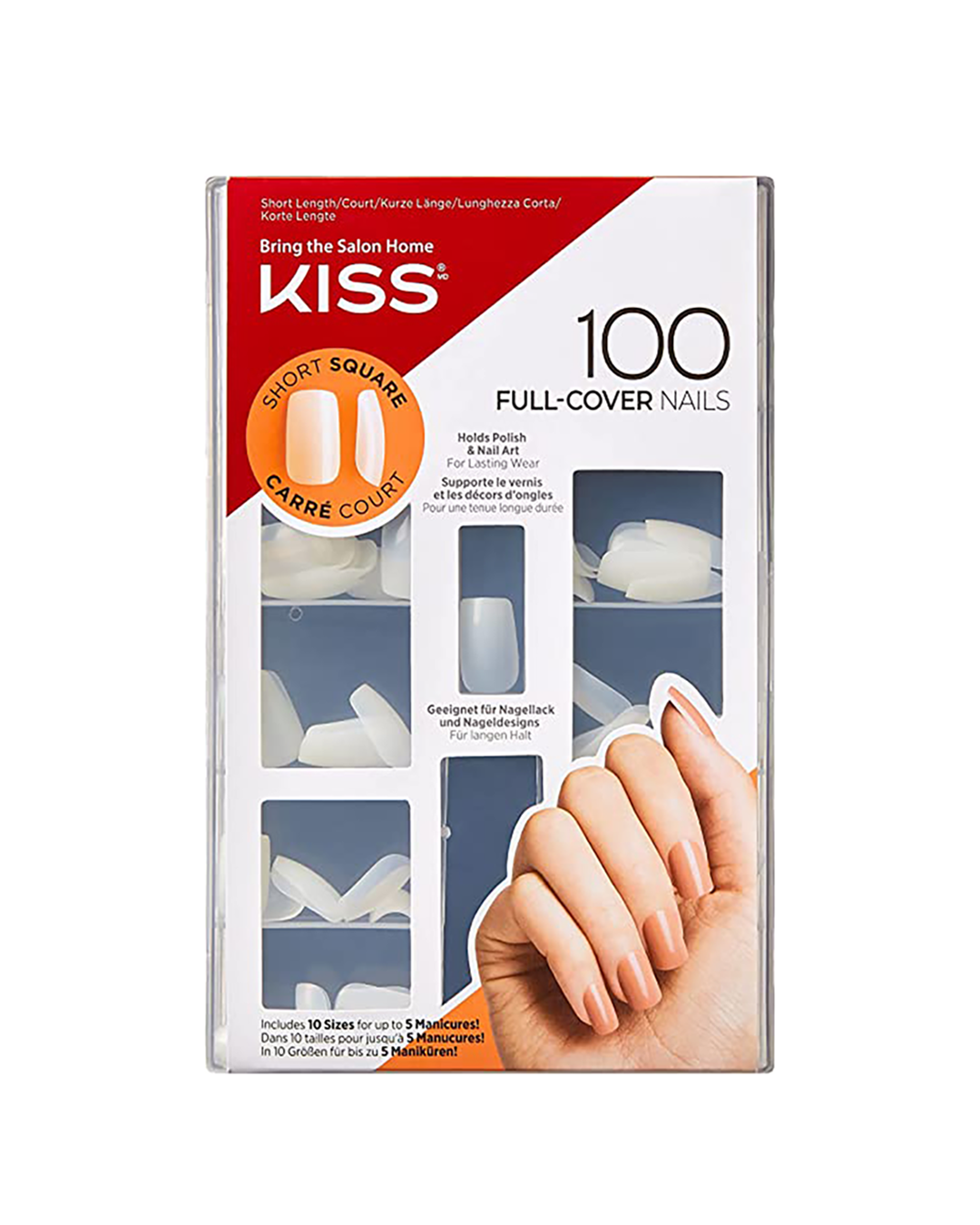 Kiss 100 PCS Full Cover Nails (100ps14)