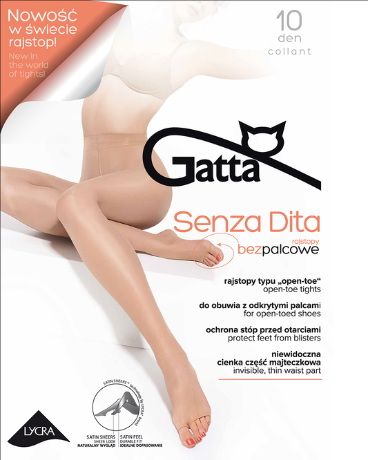 Gatta Senza Dita Tights 10 Den