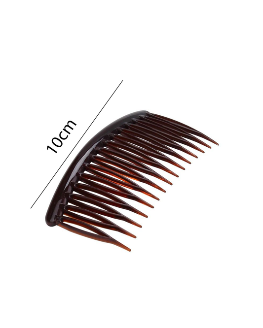 Brown Tortoise Shell Side Hair Comb - 3093